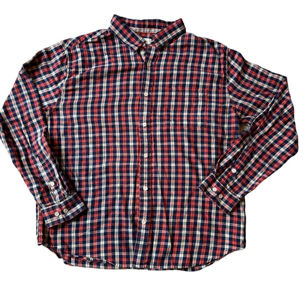 THE NORMAL BRAND BUTTON DOWN SHIRT, lightweight flannel, XL